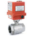 EL-168, 2 Piece Electric Automation Ball Valves 220 VAC, Full Bore , 1000 psi, Screwed End 